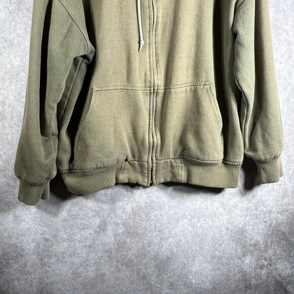 Lakin McKey Hoodie Sweatshirt‎ Mens Size XL Green Full Zip Athleisure Outdoor - Picture 3 of 9